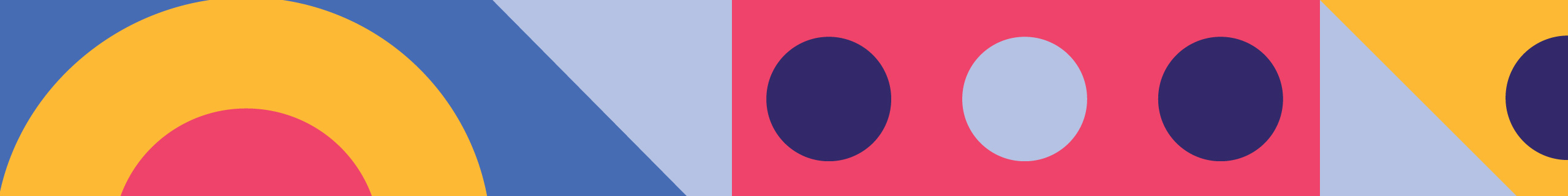 A full-width creative campaign collage