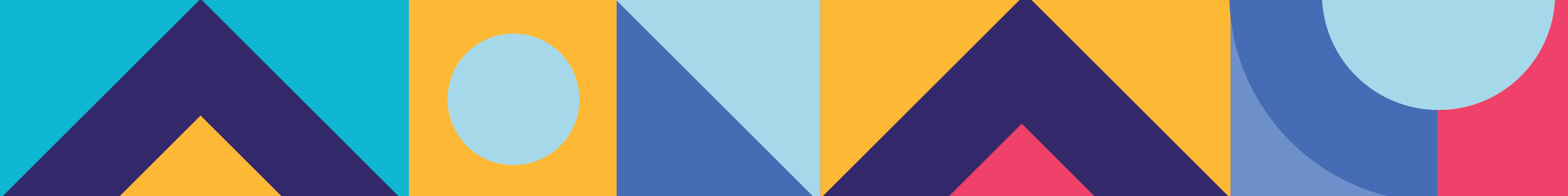 A full-width creative campaign collage