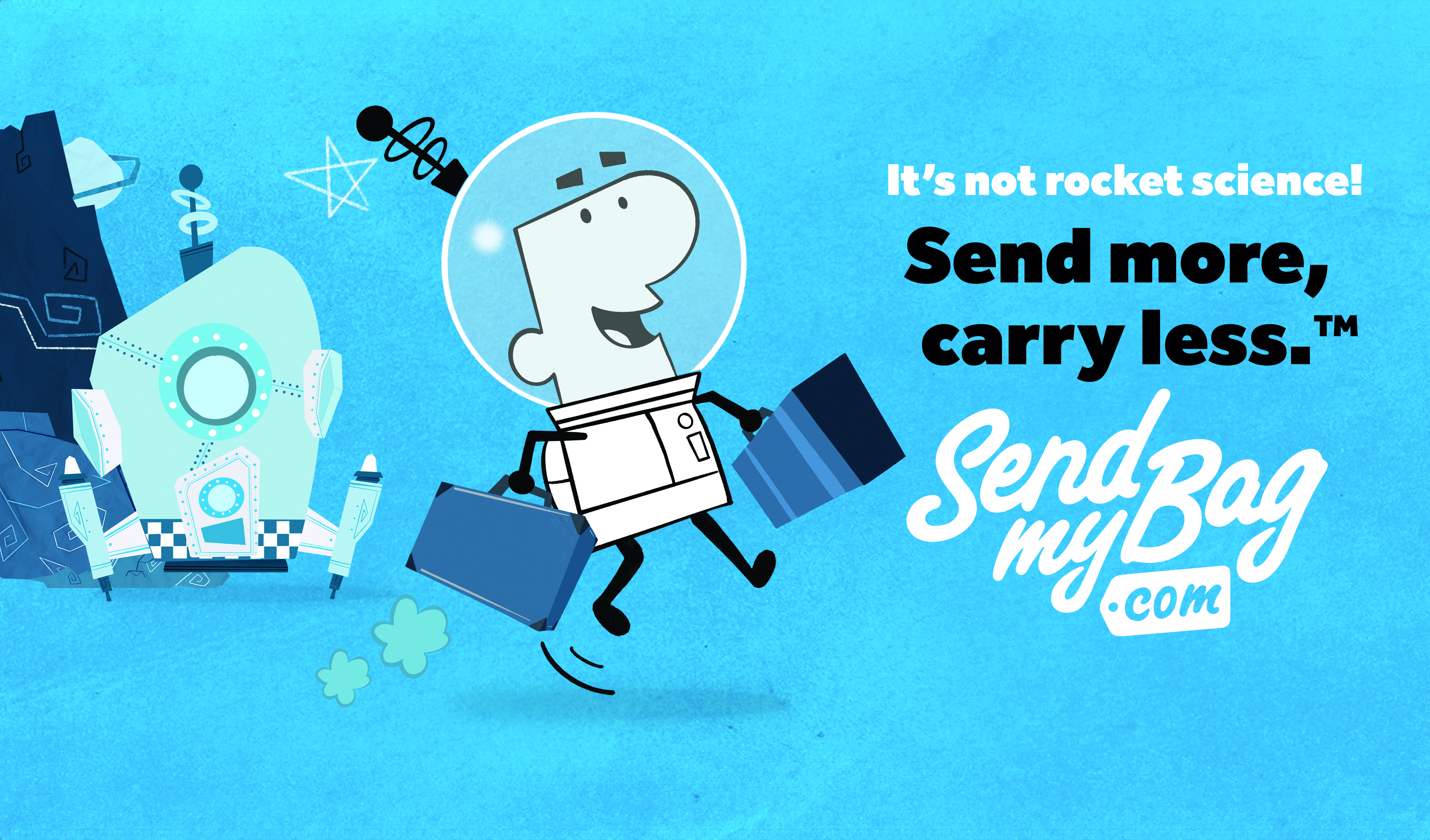 SEND MY BAG.COM Campaign visual